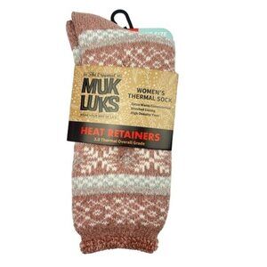 MUK LUKS HEAT RETAINERS WOMEN'S THERMAL SOCKS 3.0 TOG SIZE 6-11